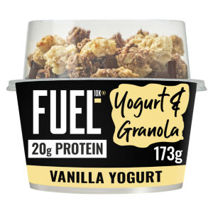 FUEL10K High Protein Vanilla Yogurt & Chocolate Granola Breakfast Pot 173g