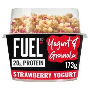 High Protein Strawberry Yogurt & Raspberry Granola Breakfast Pot 173g