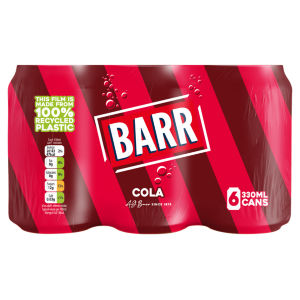 Cola 6 Pack Flavoured Fizzy Drink  6 x 330ml Cans