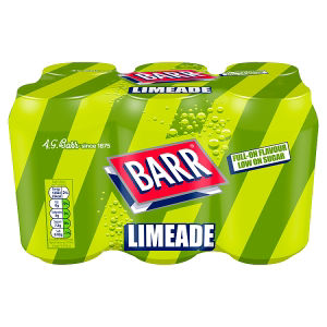 Limeade 6 Pack Flavoured Fizzy Drink 6 x 330ml Cans