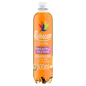 Spring Pineapple Passion Flavoured Sparkling Spring Water 500ml
