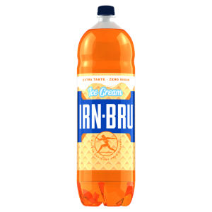 Irn-Bru Ice Cream Zero Sugar Soft Drink Bottle 2L