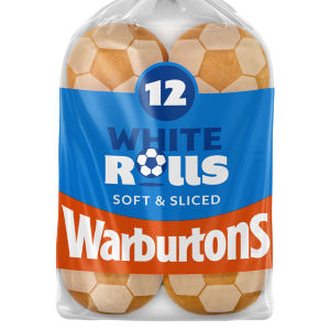 Warburtons Soft White Sandwich Rolls 12 Pack