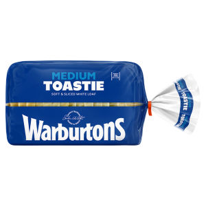 Warburtons Small Medium Sliced White Bread 400G