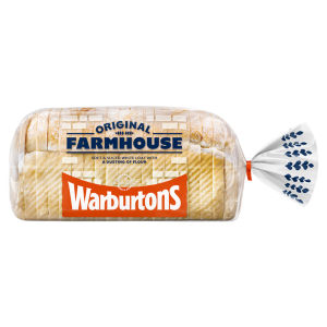 Warburtons Farmhouse Thick Sliced White Bread 800g