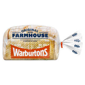 Warburtons White Farmhouse Bread 400G