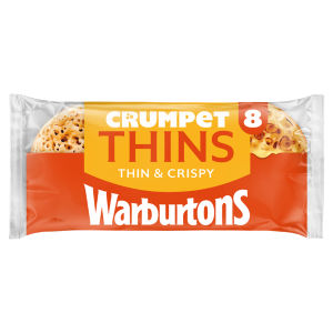 Warburtons Crumpet Thins 8 pack