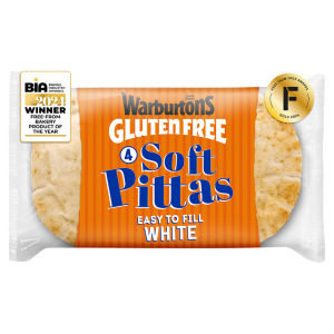 Gluten Free 4 White Soft Pittas