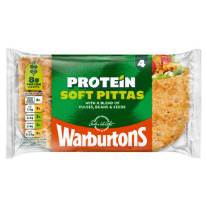 Warburtons Protein Soft Pittas 4 Pack