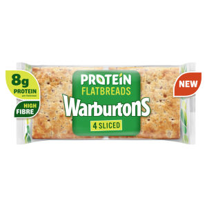 Warburtons Protein Flatbreads 4 Pack Sliced