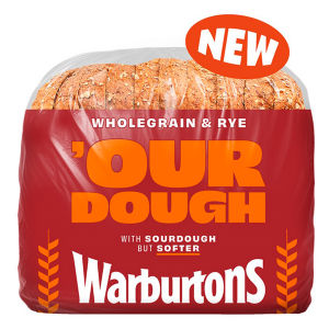 Warburtons Wholegrain & Rye Bread with Sourdough 400g
