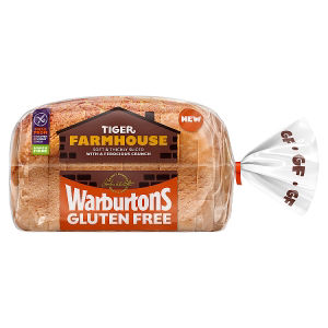 Warburtons Gluten Free Tiger Farmhouse white bread 360g