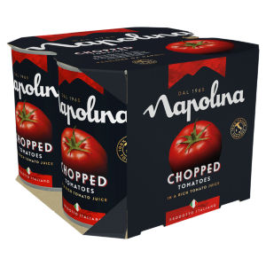 Napolina Chopped Tomatoes 4 X 400G
