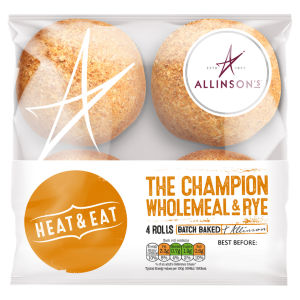The Champion Wholemeal & Rye 4 Rolls