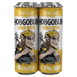 Hobgoblin Gold Ale Beer Can 4 x 568ml