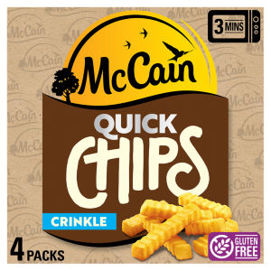 McCain Microwave Quick Chips Crinkle Cut 4x100G