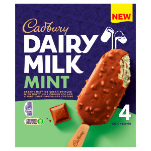 Dairy Milk Mint Ice Cream 4 x 90ml (360ml)