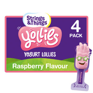 Strings & Things Yollies Yogurt Lollies Strawberry Flavour 100g (4 x 25g)