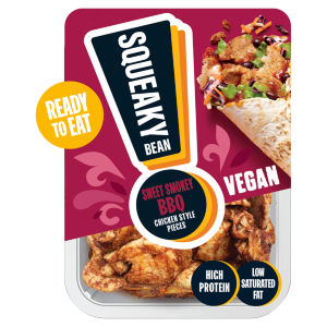 Squeaky Bean Ready To Eat Chicken Style Pieces - Sweet Smokey BBQ 130g