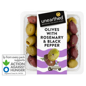Olives with Rosemary & Black Pepper 150g