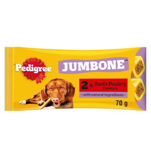 JUMBONE Medium Dog Treats Chicken and Lamb 2 Chews