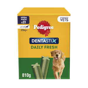 Pedigree Dentastix Fresh Adult Large Dog Treats Dental Sticks x21 810g