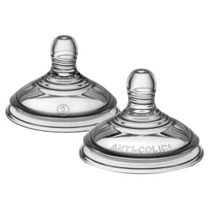 Tommee Tippee Advanced Anti-Colic Baby Bottle Teats Medium Flow 3m+ 2 Pack