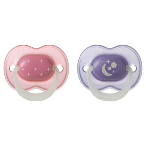 NightGlow Dummy, 6-18 Months, Glow in the Dark, Orthodontic Teat