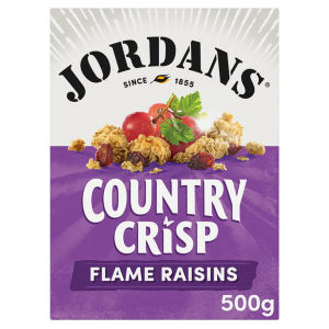 Jordans Country Crisp Flame Raisins Breakfast Cereal   450g