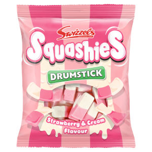 Squashies Strawberry & Cream 100g Clip Strip