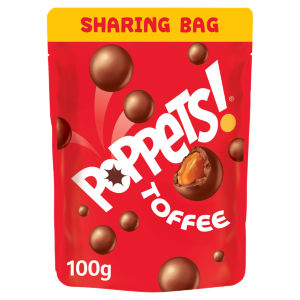 POPPETS TOFFEE POUCH 100G