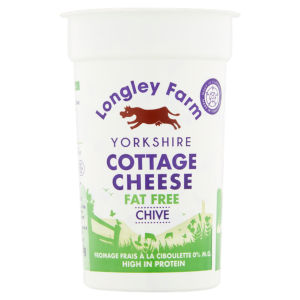Longley Farm Yorkshire Fat Free Cottage Cheese With Chive