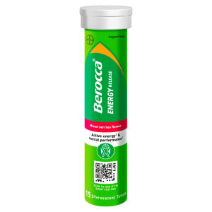 Berocca Mixed Berries Energy Vitamin Effervescent Tablets