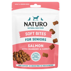 Natural Dog Food Soft Bites Salmon with Cranberry & Carrot Adult & Senior Dogs 70g