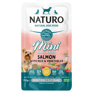 Natural Dog Food Mini Small Breed Duck with Rice and Vegetables Adult Dog 1-7 Years 150g