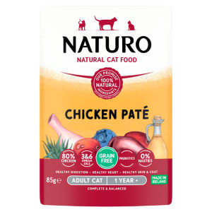 Natural Cat Food Salmon Paté Adult Cat 1 Year + 85g