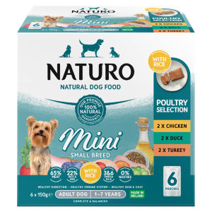 Mini Small Breed Poultry Selection Adult Dog 1-7 Years 6 x 150g
