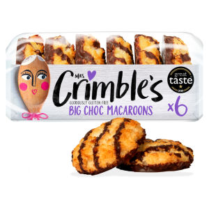 Mrs Crimble's Gluten Free Chocolate Coconut Macaroons 6 Pack 195g