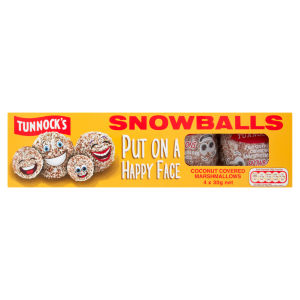 Snowballs Coconut Covered Marshmallows 4 x 30g (120g)