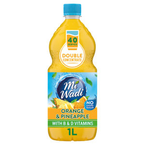 Double Concentrate Orange & Pineapple No Added Sugar Squash 1L