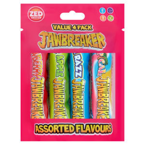4 Pack Jawbreakers Assorted Flavours 132g