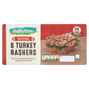6 Original Turkey Rashers 150g