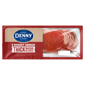 6 Hickory Smoked Thick Bacon Slices 240g