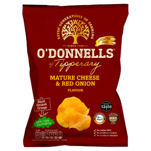 Mature Cheese & Red Onion Flavour Hand Cooked Crisps 125g