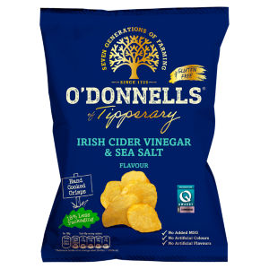 Hand Cooked Crisps Irish Cider Vinegar & Sea Salt Flavour 125g