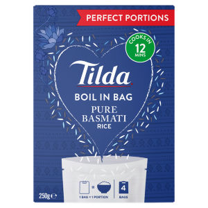 Tilda Boil In Bag Basmati Rice 4 X 62.5G