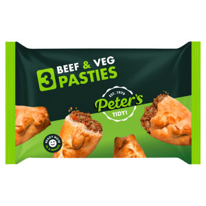 3 Beef & Veg Pasties