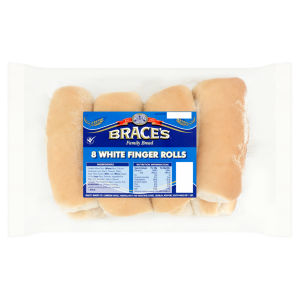 Family Bread 8 White Finger Rolls