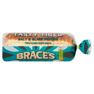 Tasty Tiger Salt & Black Pepper Thick Sliced White Bread 800g