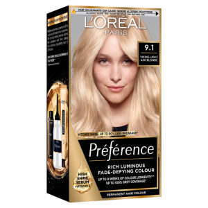 Preference 9.1 Viking Light Ash Blonde: Long-lasting, luminous permanent hair colour.